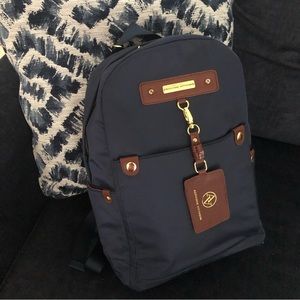 ADRIENNE VITTADINI Navy Blue Nylon Backpack